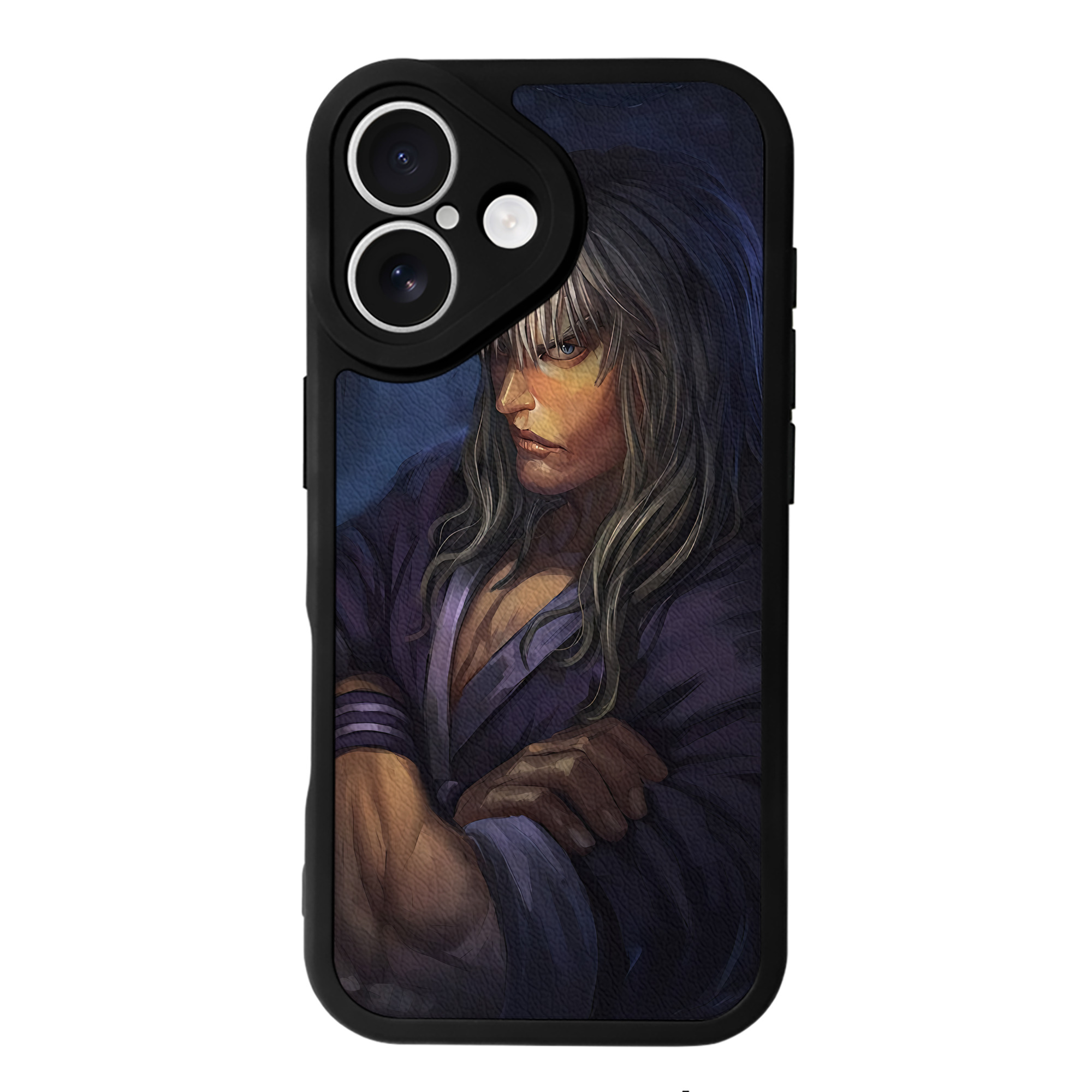 （画像用） 北斗の拳 Fist of the North Star 【iPhone 16シリーズ対応】シリコンスマホケース（レザー調） 材質：シリコン